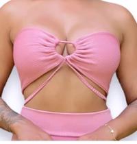 Top Faixa Cropped 7 Amarrações diferentes feminina