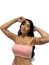 top faixa sem bojo sutiã feminino TB moda fitness