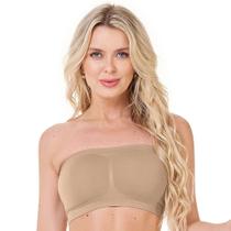 Top Faixa sem Costura Bege Zee Rucci
