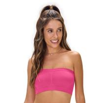 Top Faixa sem Costura Rosa Brilhante Zee Rucci