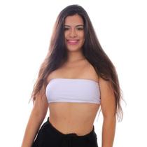 Top Faixa Suplex Branco Feminino tamanho P Top Faixa Suplex Branco Feminino tamanho P