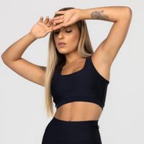 Top Feminino Academia Poliamida Compressão com Bojo