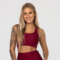 Top Feminino Academia Poliamida Compressão com Bojo