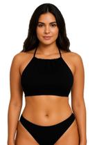 Top Feminino Adulto Bojo Liso Reforçado Alça Amarrar Cropped Praia Biquíni Blogueira Verão Top Feminino Adulto Bojo Liso Reforçado Alça Amarrar Cropped Praia Biquíni Blogueira Verão