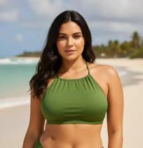 Top Feminino Adulto Bojo Liso Reforçado Alça Amarrar Cropped Praia Biquíni Blogueira Verão Top Feminino Adulto Bojo Liso Reforçado Alça Amarrar Cropped Praia Biquíni Blogueira Verão