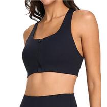 Top Feminino Alto Giro Zíper Frontal Preto - 25115 Top Feminino Alto Giro Zíper Frontal Preto - 25115