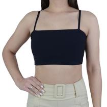 Top Feminino Autenticada Cropped Preto - 7075 Top Feminino Autenticada Cropped Preto - 7075