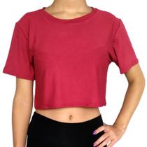 Top Feminino Blusinha Manga Curta Soltinho Liso Viscolycra Pp ao Plus Size