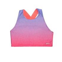 Top Feminino Esportivo Fitness Actvitta - Coral/ Lilás