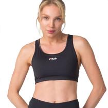 Top Feminino Fila Nadador Essential Sustentação Preto Top Feminino Fila Nadador Essential Sustentação Preto