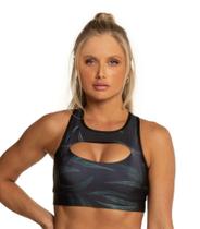 Top Feminino Fitness Endless Preto
