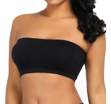 Top Feminino Fitness Faixa Cropped Poliamida sem alça Sem Costura 22114