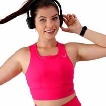 Top Feminino Indrills para Corrida atletismo Academia Treino Running Pink
