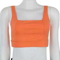 Top Feminino Lado Avesso Canelado Laranja - L1195