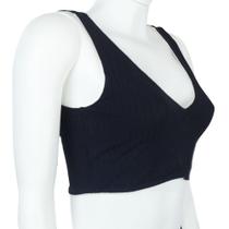 Top Feminino Lado Avesso Preto - L1195