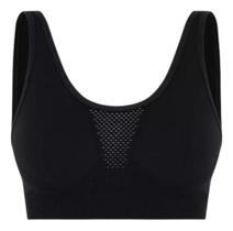 Top Feminino Lupo Attack II Sem Costura de Alta Sustentação Sem Bojo Alcas Larga de Academia - 71401