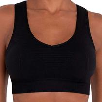 Top Feminino Lupo Basic Seamless Com Bojo Preto - 71856 Top Feminino Lupo Basic Seamless Com Bojo Preto - 71856