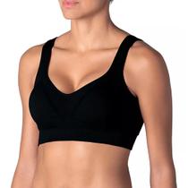Top Feminino Lupo Basic Sem Costura com Bojo Preto - 71843