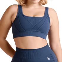 Top Feminino Lupo Seamless Dry Sem Costura com Suporte Médio e Decote Quadrado