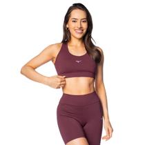 Top Feminino Mizuno Essence Proteção UV Bordô