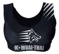 Top Feminino Muay Thai Brasil Fitness com Bojo - Preto - Uppercut