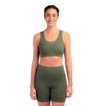 Top Feminino Olympikus Flex Compression Solartech Verde