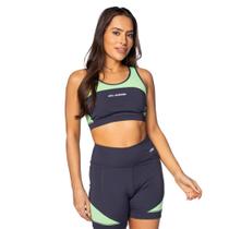 Top Feminino Olympikus Runner Marinho/verde