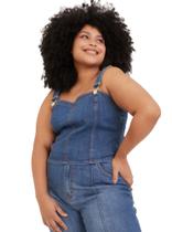 Top Feminino Plus Size Jeans Cropped - Izzat Jeans Top Feminino Plus Size Jeans Cropped - Izzat Jeans