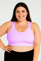 Top Feminino Plus Size Poliamida Liso C Alça Para Treino 194