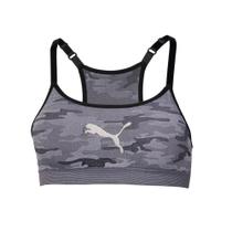 Top Feminino Puma Estampa Militar Bojo Removível Preto/cinza