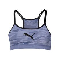 Top Feminino Puma Militar Bojo Removível Preto/Marinho