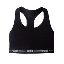Top Feminino Puma Nadador Barra Elástica Logo Preto