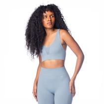 Top Feminino Selene Detalhado Cinza Top Feminino Selene Detalhado Cinza