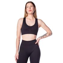 Top Feminino Selene Sem Costura Preto