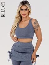 Top feminino suplex academia Fitness costas nadador alças grossa premium