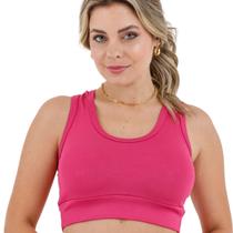 Top Feminino Suplex Confort Reforçado Moda Esportiva Básica s/Bojo Slim Fit 3040A