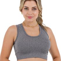 Top Feminino Suplex Confort Reforçado Moda Esportiva Básica s/Bojo Slim Fit 3040A