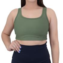 Top Feminino Vivame Bounce Square Verde Escuro - 2034
