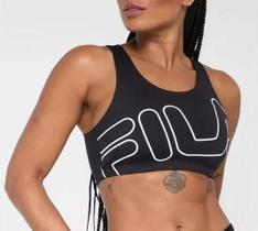 Top Fila Essential Ii - feminino - preto+branco