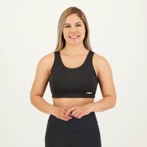 Top Fila Essential II Feminino Preto e Vermelho