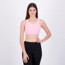 Top Fila Essential II Feminino Rosa e Branco