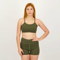 Top Fila Life II Feminino Verde Oliva