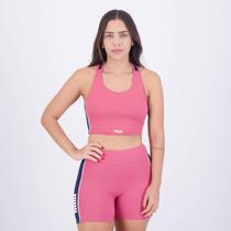 Top Fila Seven Stripes Fit Feminino Rosa