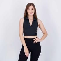 Top Fila Tennis Match Feminino Preto Top Fila Tennis Match Feminino Preto