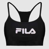 Top Fila Train Elastic V Feminino Preto