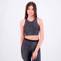 Top Fila Train Long Elastic II Feminino Cinza