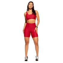 Top Fit Feminino Basic Decote U Vermelho Amplifit