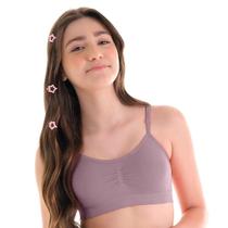 Top Fit Feminino Teen Seamless com Bojo Removivel Políamida