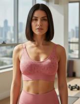 Top Fitnes com Bojo Removível sem Costura Zee Rucci Top Fitnes com Bojo Removível sem Costura Zee Rucci