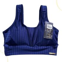 Top Fitness 3D Feminino Academia Bojo Decote V Alça Larga